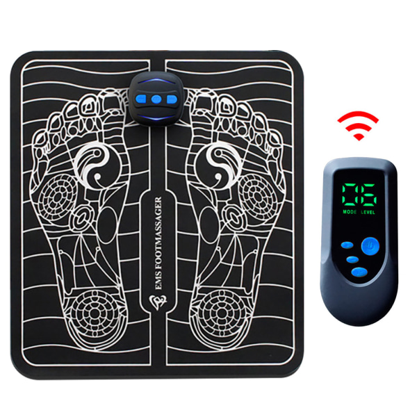 Massagematta Pad Fötter Bantningsmatta Elektriska massageapparater USB LCD Rech