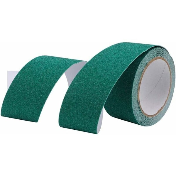 Skridsikker gulvtape, 5 cm x 5 m kvartssand skridsikker tape (grøn)
