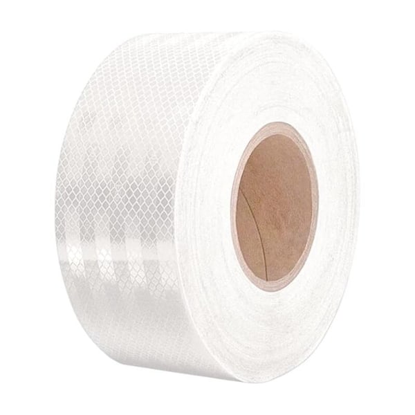 Vit reflekterande tejp 10 m x 5 cm reflekterande varningstejp reflextejp reflexremsa klistermärke reflektorremsa reflexband