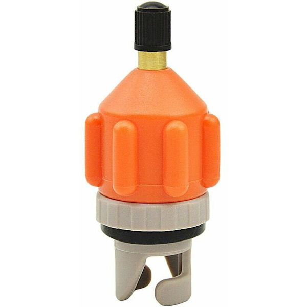 Oppblåsningsventil-adapter for kajakker og surfebrett, svømmebasseng, hage - oransje grå,