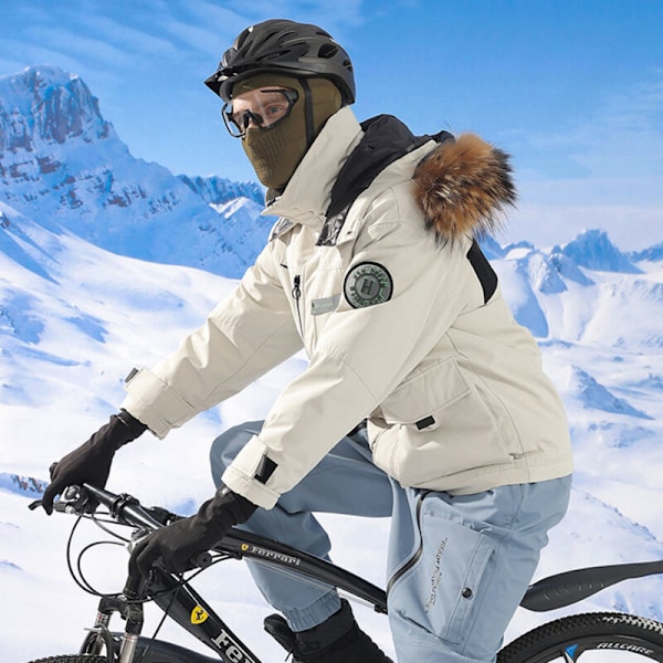 Vinteråkningsmask, ventilerande design i en vindtät och köldtålig bikakekonstruktion, varm skyddande skidmask