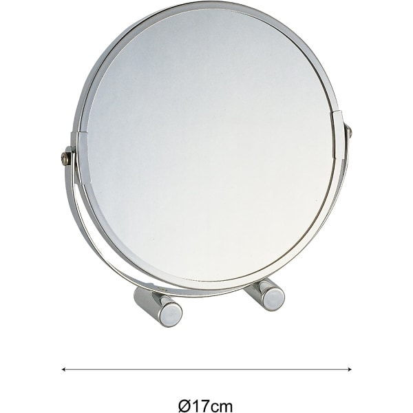 3x förstorande kosmetisk spegel, dubbelsidig raksminkspegel