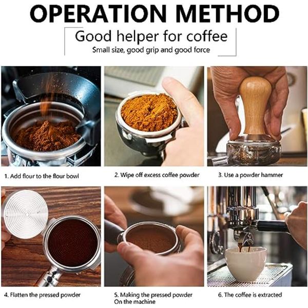 Espressopress i rostfritt stål, kaffepress i rostfritt stål, espressopress för baristakaffe, espressomaskin
