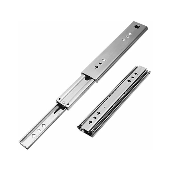 Kuulalaakeroidut liukukiskot, 2 kpl (1 pari) - Kisko laatikolle - Laatikon liukukisko - Korkealaatuiset laatikon liukukiskot - Helppo asentaa (5320 Heavy Duty Slide - 10 \")