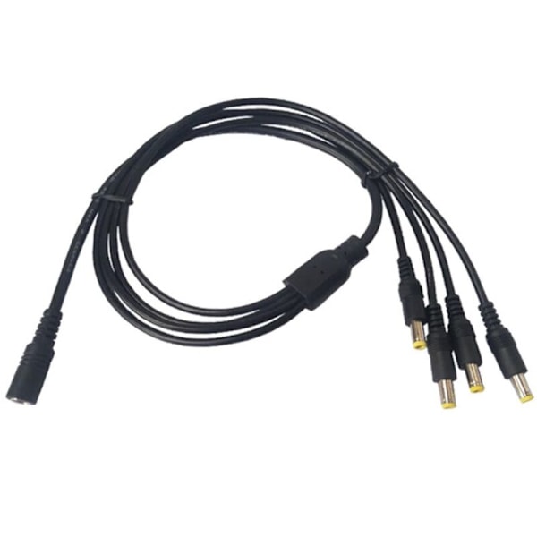 1 naaraspuolinen virtalähdejakokaapeli 2/3/4/5/8/10 uros 2.5 x 5.5 mm videovalvontakameraan, DVR-tarvikkeisiin, LED-valonauhaan