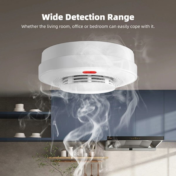 Tuya WiFi røgalarm, brandbeskyttelse lydalarm sensor, mobiltelefon applikation, SOSH alarm alarm alarm alarm