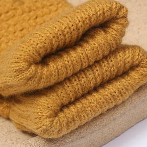 Dame Vinterhandsker Touch Screen Termisk Fleece Fleece Foret Knittede Handsker, Touch Screen Elastiske Manchetter Sms Varme Handsker
