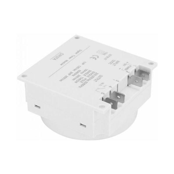 Mini LCD Digital 12V Strøm LCD Ugentlig Programmerbar Relækontakt Digital Timer Strøm Timer Kontrol med Hvid Vandtæt Dækning