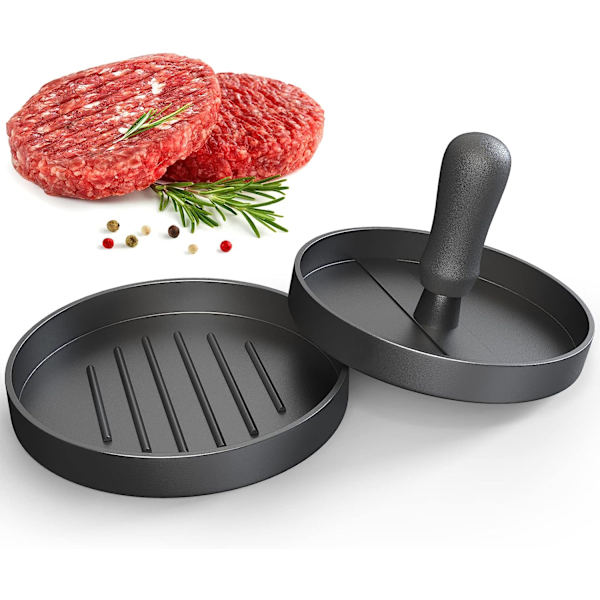 Burgerinpuristin, tarttumaton hampurilaispuristin, keittiön leivonta- ja ruoanlaittovälineet, voileipätyökalut, naudanlihapihvin aamiaispihvin valmistaja