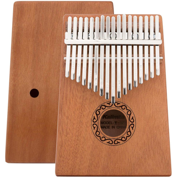 Kalimba Begynder 17 Tangenter Sky Mønster Fingerklaver Bærbart Instrument Producerer Smuk Lyd