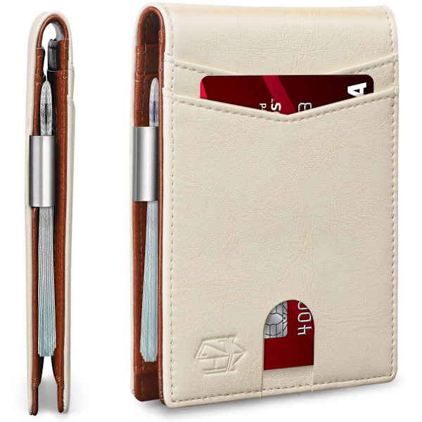Slim Money Clip Wallets för män, Minimalistisk