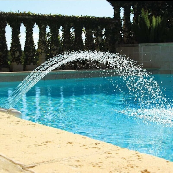 Pool Fountain Cascade, Ovanjordspool Vattenfall, Utomhuspool Tillbehör, Pool Tillbehör, Justerbar Bassäng Fontän Kran, Pool Vattenfontän
