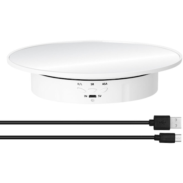 Elektrisk displaystativ med tre hastigheter justerbar vinkel intelligent lasting roterende skytestativ dreieskive