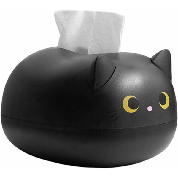 Söt Tissue Box, Kreativ Kattmönstrad Servettförvaringslåda, Söt Tissue Dispenser, Skrivbords Groom Pappershållare för Vardagsrum Kök