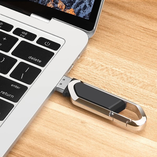 USB 64GB bærbar Memory Stick med nøglering USB 2.0 Flash Drive