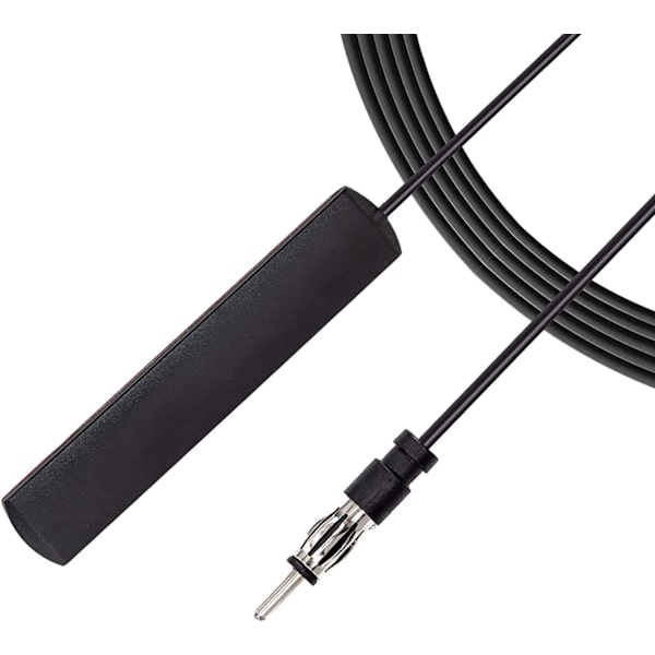 2 stk Universal Bilradioantenne Skjult Frontrute Klebende Feste AM FM Radioantenne for Kjøretøy Spor SUV Stereo Lyd CD-mottaker Media Player Am