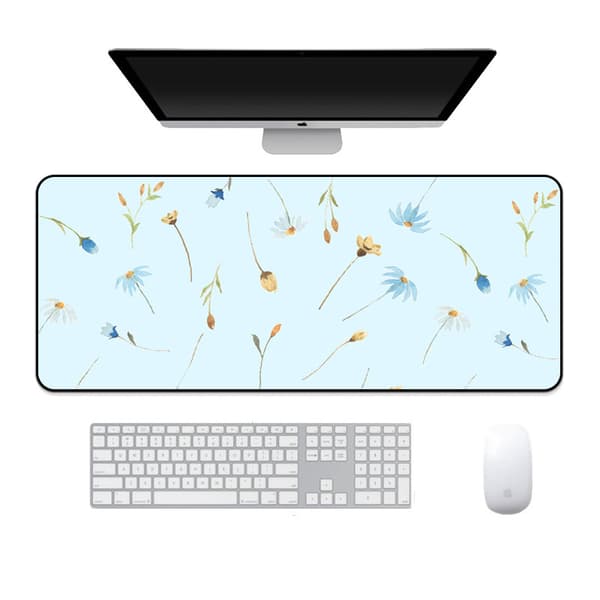 Computer musematte, skridsikker gummibase, glider let, anti-spild, holdbar, bærbar