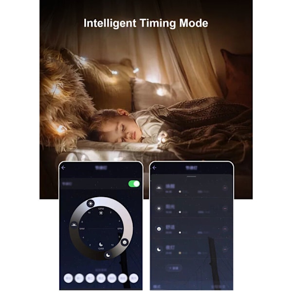 RGBCW taklampe med justerbar fargeintensitet med Bluetooth-fjernkontroll og applikasjon, intelligent stemmestyring, rund taklampe fo
