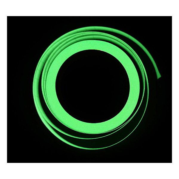 Grønn kvalitets fluorescerende tape høyere 9 m x 2 cm, lys tape, fosforiserende tape, selvlysende markeringstape, selvklebende varseltape,