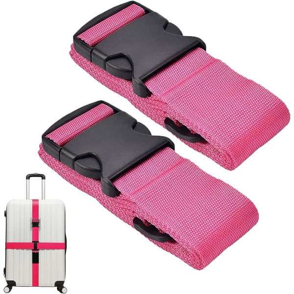 2 delar bagage resväska bälte, justerbara bagage remmar, med B