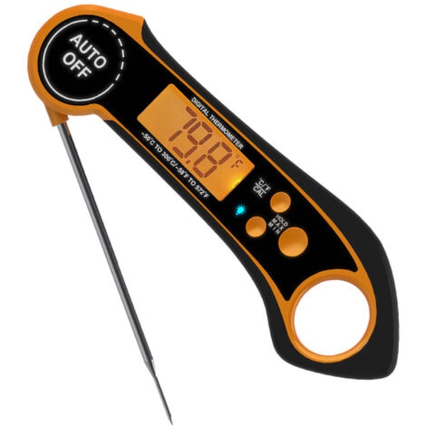 [CE, FCC, Rohs, IPX7 vattentät certifiering, Kina/EU/US patent] Mattermometer Grilltermometer Snabb temperaturmätning Stor skärm