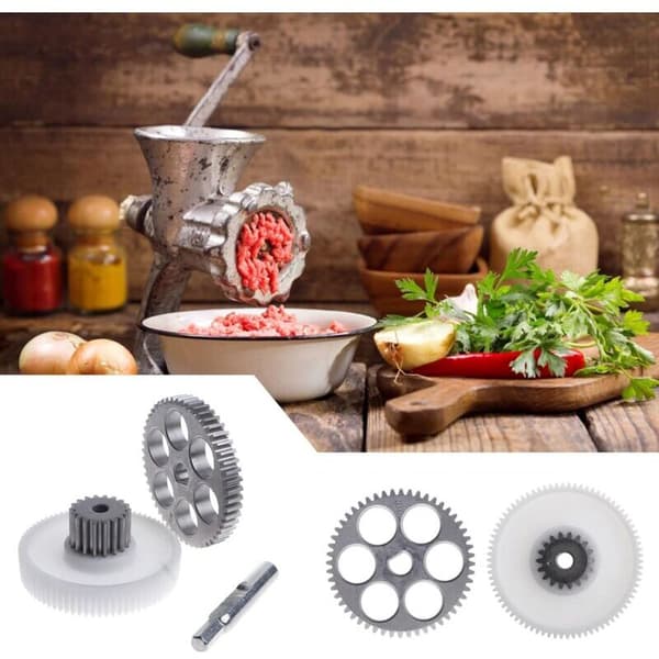 2-pack Ersättningsdelar för Köttkvarn Metall och Plast 80mm Diameter för Köttkvarn