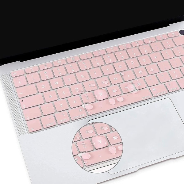 Rose Quartz -näppäimistösuoja, joka on yhteensopiva MacBook Air 13 Inc:n kanssa