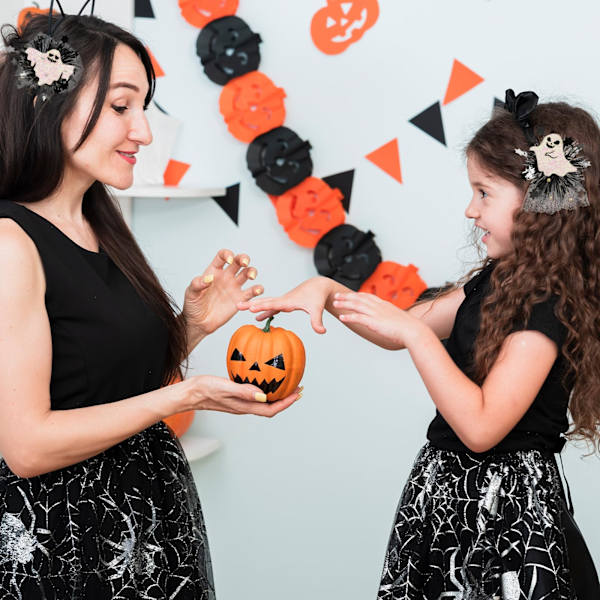 Halloween-hiuspidikkeet 4 kpl hiuskoristeet, hiuspidikkeet, hiuskoristepidikkeet haamudekoraatio tanssiaiskoriste pääpanta hiuskoristeet tytölle