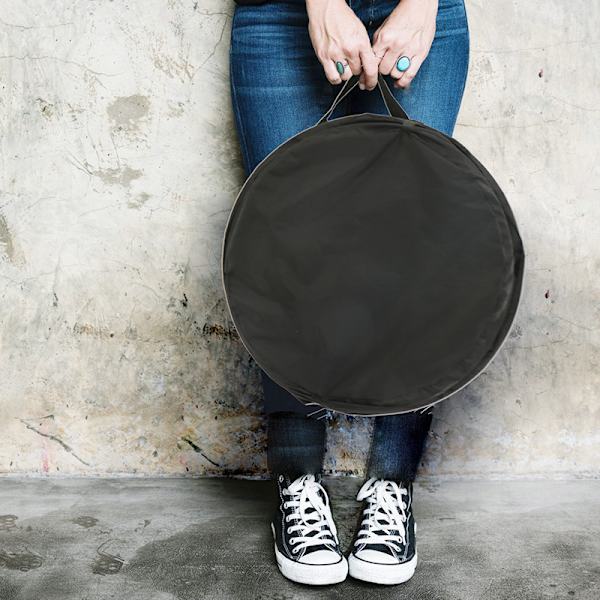2 självbärande trädgårdspåsar, 60 l, Pop-up system, 2 handtag vardera, UV-beständig, vattentät, Svart