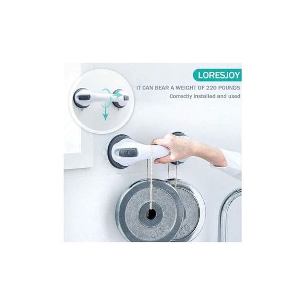 Plast badekarhåndtag, brusehåndtag med sugekop, vægstøtte med badeværelse/WC sugekop, badeværelsessikkerhedshåndtag, sugekop håndtag til barn