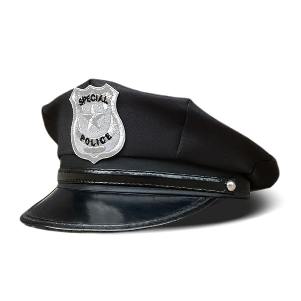Polishatt Cop Carnival Hats 1 svart polishatt, rolig, SWAT