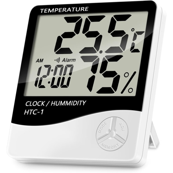 Digitalt innendørs termometer hygrometer, nøyaktig romtemperatur