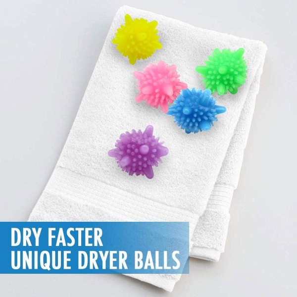Miljøvennlig gjenbrukbare vaskeballer 10-pakning (tilfeldig farge) - Heav