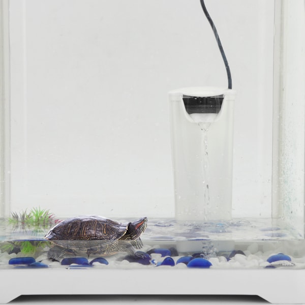 3W Ultra Stille Akvarium Fisk Skilpadde Tank Filter Dobbelt Vannnivå Filtrering Rense Vannkvalitet