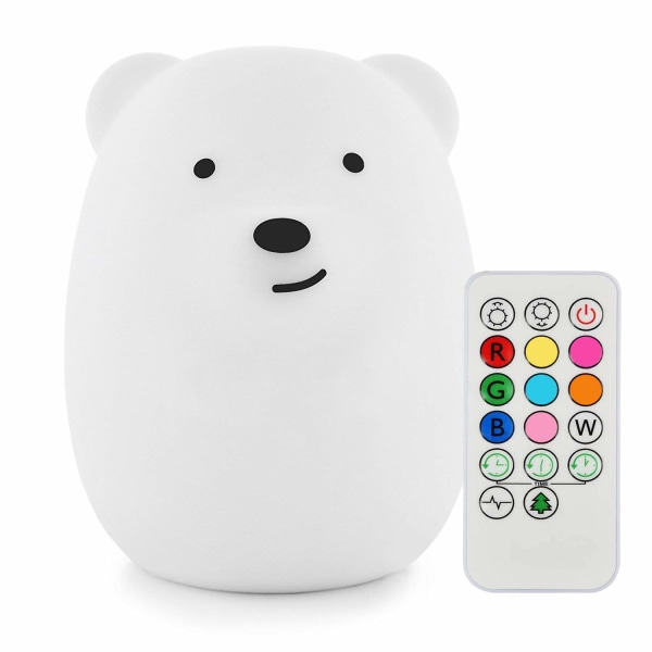 Bear Ladattava LED Silmäturvallinen lastenvalo baby/pojalle/tytölle/aikuiselle