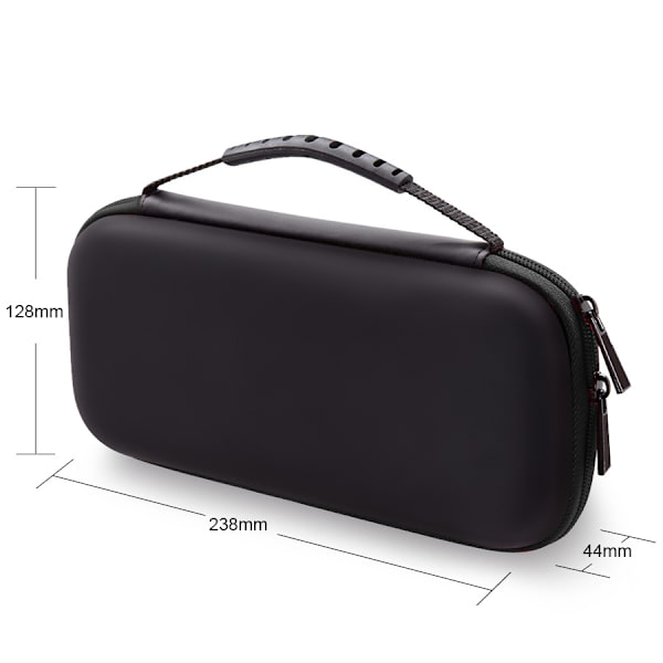 Bærbar oppbevaringsveske (gul) for Nintendo Switch lite-modeller Holdbar hardt skall spill oppbevaringsveske bærbar reiseveske PU-veske
