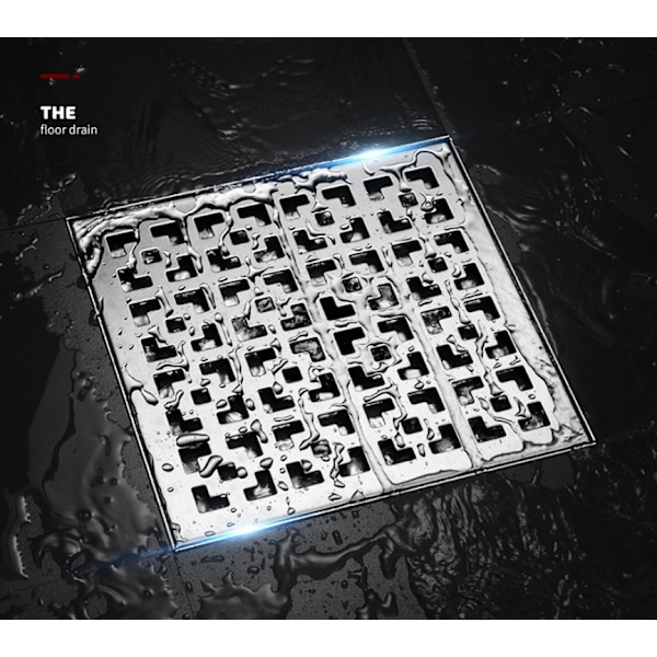 Køkkenvask Tilbehør Have Gulvafløb 304 Rustfrit Stål Stor Udendørs Gulvafløb (12x12cm)