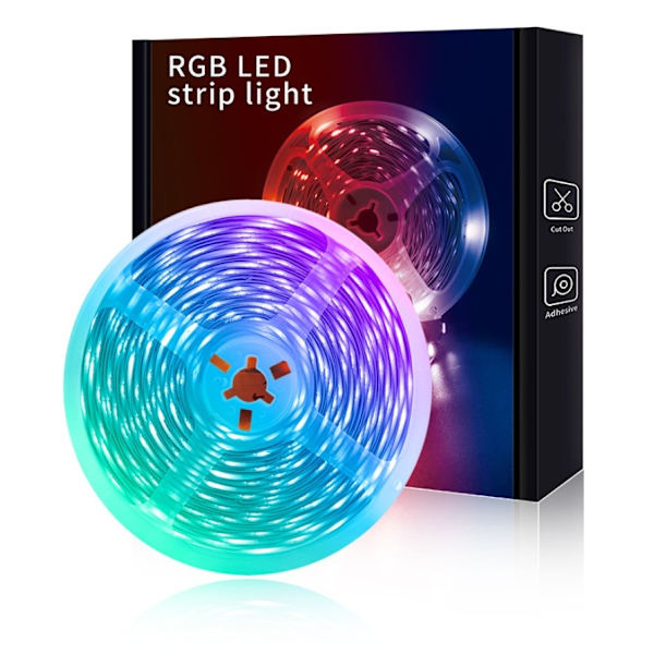 5050RGB30 lys stemme styret musik lys strimmel sæt smart bluetooth APP 5 meter