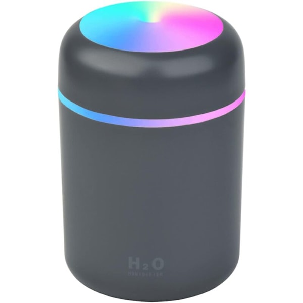 300 ml luftfugter, mini luftfugter til bil, aroma diffuser, farverig rum belysning, aroma diffuser, til huset, kontoret, soveværelset, forskellige tilstande