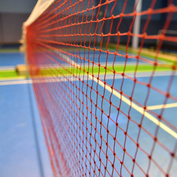 Rød nylon badmintonnett uten forsterkning, innendørs/utendørs