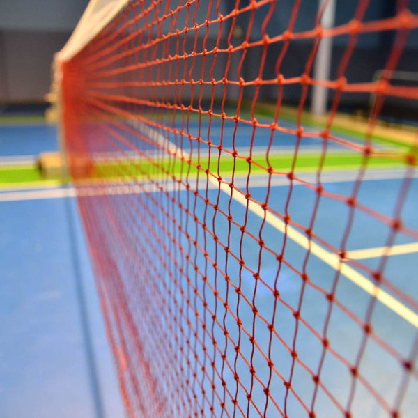 Rødt nylon badmintonnet uden forstærkning, indendørs/udendørs