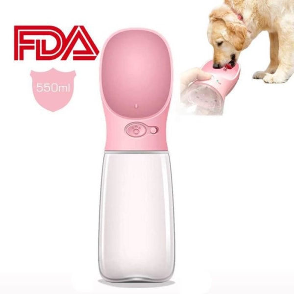 550ML Pet Resevätskål Hund RSOE Vattenflaska Bärbar Husdjur Vattenkopp