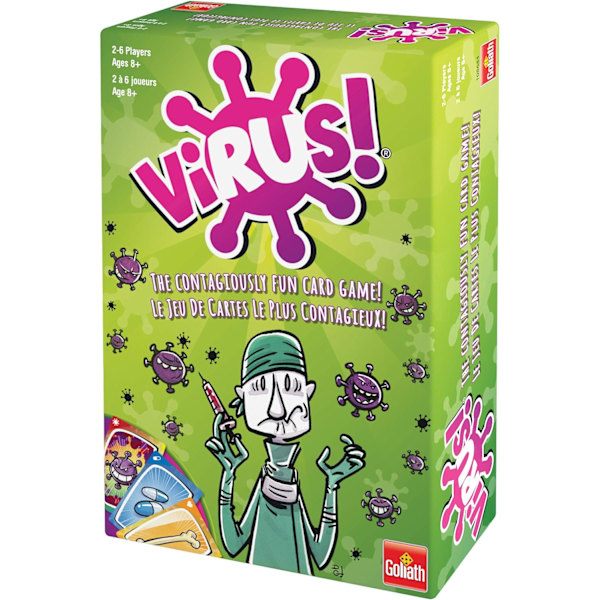 Korttipeli Englanninkielinen versio Virus Virus Infection Card Vanhempi-lapsi Interaktiivinen lelu Sopii lapsille ja aikuisille (vihreä laatikko)