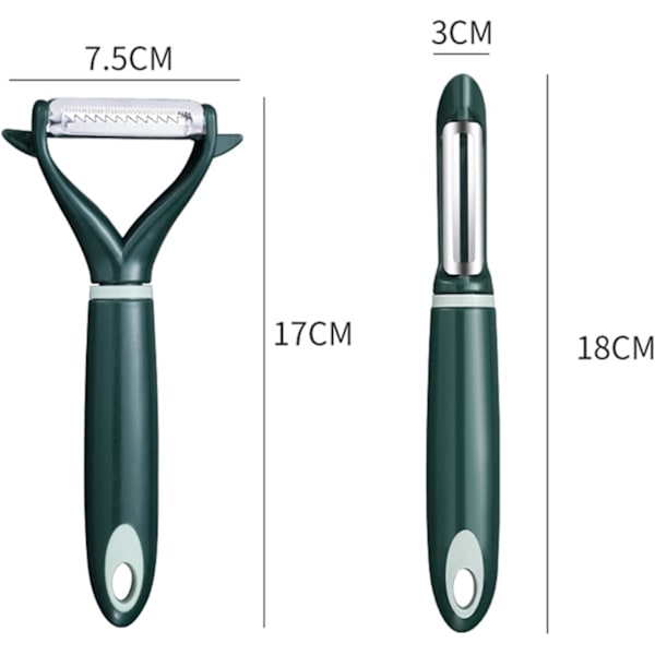Serrated Swivel Peeler Set