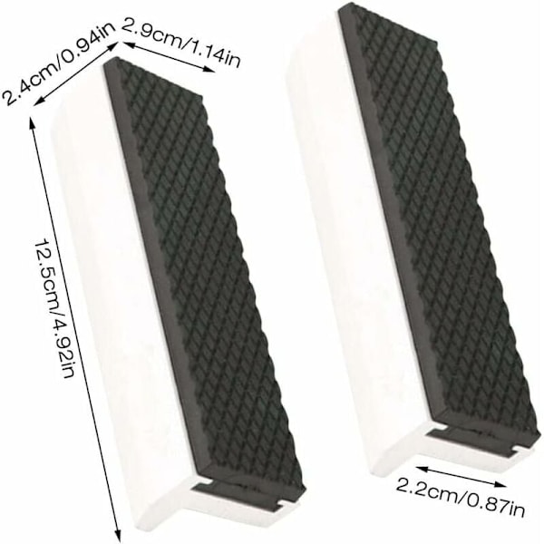 2 st Skyddande käftar för ändamål, reservkäftar i aluminium med magneter för extra flexibla käftar gummi i aluminiumlegering från 125 mm tillbehör för tryck pl