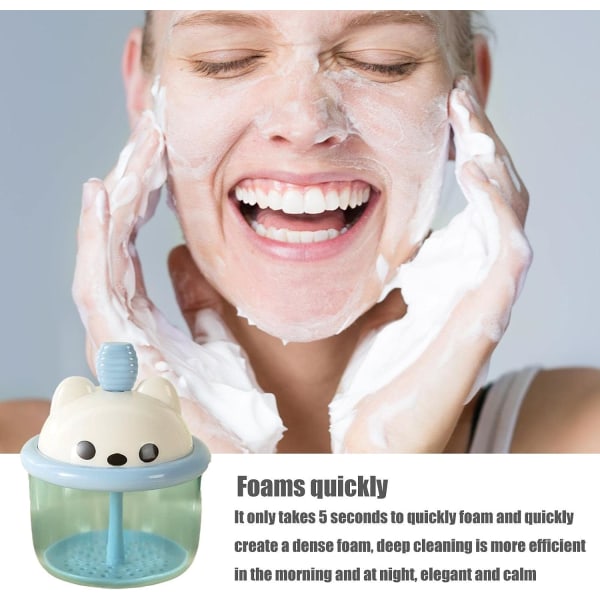 Skin Care Marshmallow Whip Maker (blå) - Rich Foam Maker för ansikte