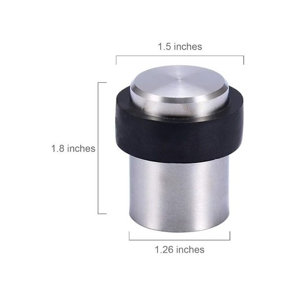 10 x Lattiaoven pysäytin 4,5 cm ruostumattomasta teräksestä, oven pysäytin, oven pidike