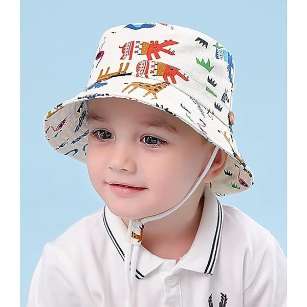 Unisex Bob Baby Kid Solhatt Fiskarehatt Flicka Pojke Hinkhattar Strandhatt Visir