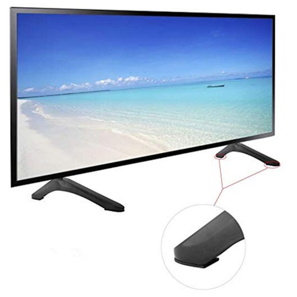 Universell TV-stativbas för 32-65 tums Samsung Vizio Sony LCD-TV, ej för LG TV, svart TV-stativ Ta-stativ