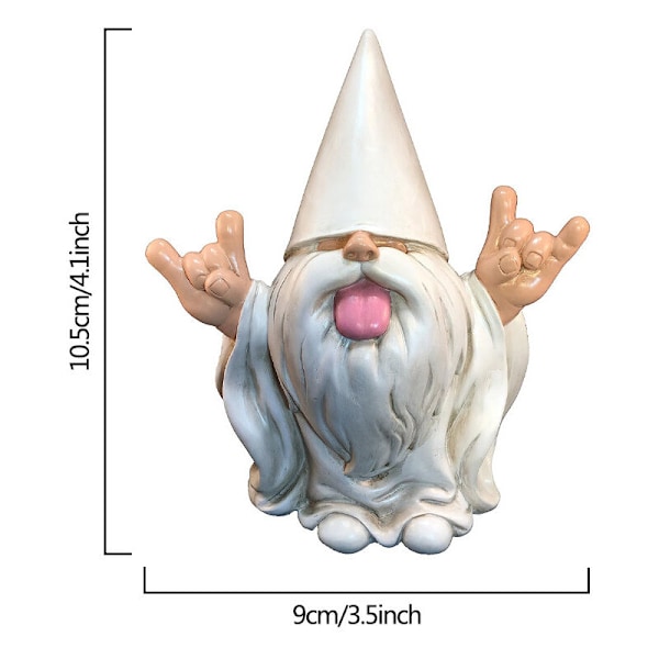 The Rocker Gnome – Denna trädgårdstomte kommer att skaka om din Mini Enchanted World (10,5 cm hög)